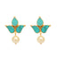 22K Gold Plated Cerulean Studs