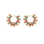 Kanika Floral Hoop Earrings