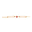 22K Gold Plated Ruby Blossom Pearl Bracelet