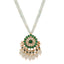 22K Gold Plated Ziva Bloom Green Beaded Necklace