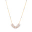 American Diamond Sunkissed Pearl Bloom Minimal Necklace Set