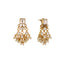 22K Gold Plated Ivory Dusk Kundan Earrings