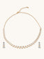 CZ Solitaire Delicate Necklace Set