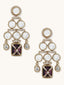 Purple Choker Necklace Set