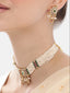Gold Plated Eternal Pearl Strings Choker Set