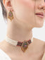 Gold Plated Aabha Pearl String Choker Set