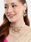 22K Gold Plated Rose Aura Choker Necklace Set