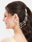 Noor Bella Layered Earrings with Ear Chain