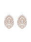 Nuyug Crown Drops American Diamond Earrings