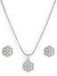 American Diamond Celeste Charm Pendant Set