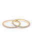 Symmetry Solitaire Diamond Bangle Set of 2
