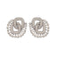 Zircon Glam Knot Stud Earrings