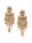 Gold Plated Pearl Tranquil Dangler Earrings