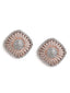Rhodium Plated Aura Stud Earrings