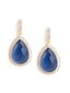 22K Gold Plated Azure Muse Contemporary Drop Earrings