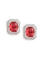 Celeste Ruby Stud Earrings