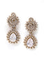 Starry Swirl Zircon Drop Earrings