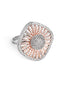 Rhodium Plated Aura Ring