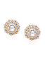 Round shaped american diamond studs