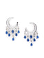 Saiesha Silver Sapphire Stone Party Danglers