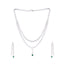 Crystal Luster Cubic ZIrcon Necklace Set