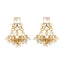 22K Gold Plated Ivory Dusk Kundan Earrings