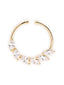 Tara American Diamond Gold Nose Ring