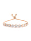 Rose Sheen Cubic Zircon Adjustable Bracelet