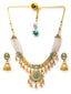 Gold Plated Royal Emerald Choker Set