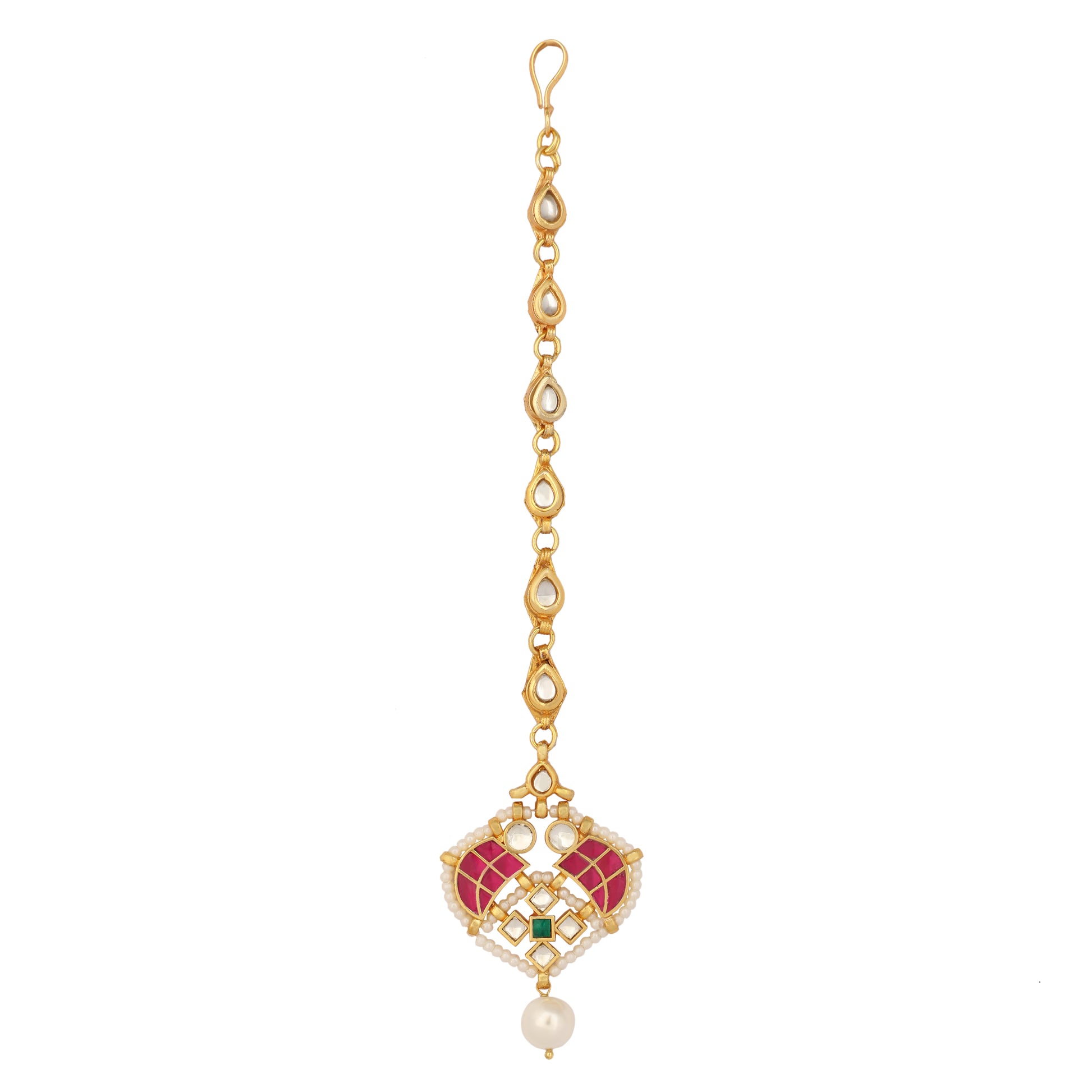 Pearl & Enamel Grace Minimal Maang Tikka