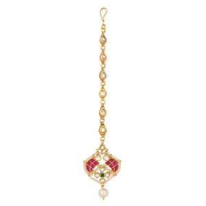 Pearl & Enamel Grace Minimal Maang Tikka