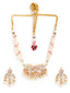 22K Gold Plated Rose Aura Choker Necklace Set