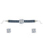 Zircon Floral Grace Blue Necklace Set