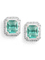 Celeste Emerald Stud Earrings