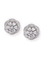 American Diamond Floral Oversize Studs