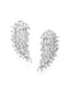 Feather Shaped American Diamond Stud Earrings