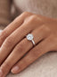 Saisha Solitaire Silver Ring- 8mm