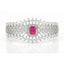 American Diamond Ruby Cuff Bracelet