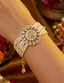 Nuyug 22K Gold Plated Pearl Garden Kundan Bracelet