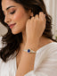 Nuyug Kasturi Sapphire Oval Zircon Diamond Bracelet