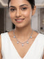 Minimal Solitaire Drop Silver Necklace- 8mm