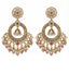 Gold Plated Crystal Bloom Chandbali Earrings