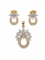 Aarohi zircon diamond Necklace set