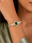 Nuyug Emerald diamond sparkling bracelet