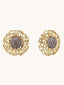 22k Gold Plated Filigree Statement Studs