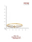 American Diamond Glowy Sphere Gold Bracelet