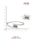 American Diamond Sage Glint Openable Bracelet