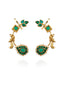 Nuyug Emerald Peacock Ear Cuffs