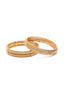 Gold Plated Ruby Accent Heritage Bangle Set