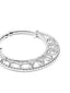 Chandni American Diamond Silver Nose Ring